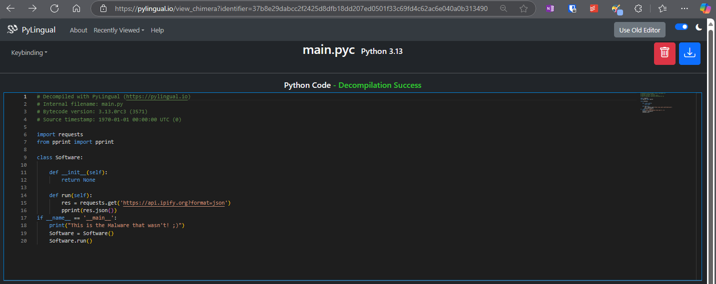 PyLingual decompiled code