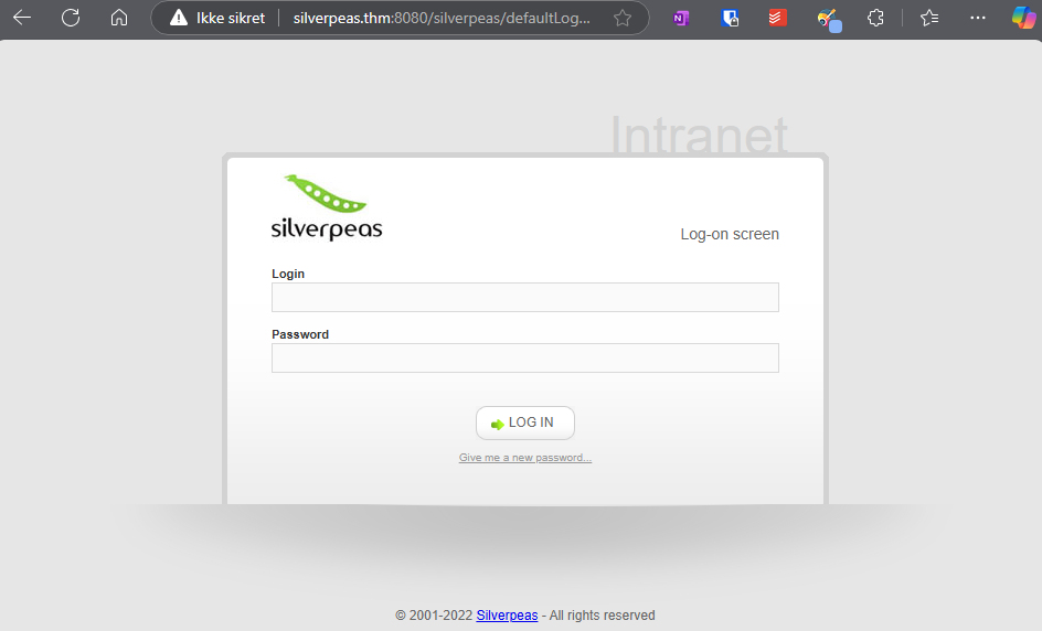Login form